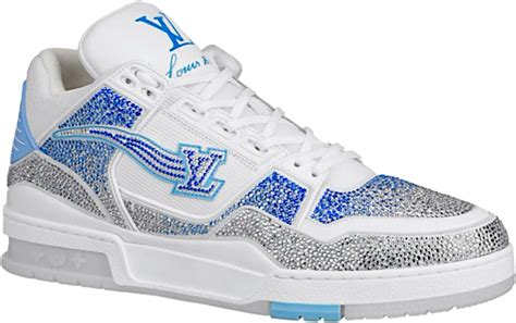 louis vuitton trainer light blue|louis vuitton ladies sneakers.